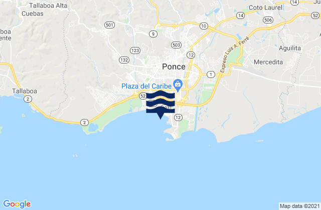 Machuelo Abajo Barrio, Puerto Ricoの潮見表地図