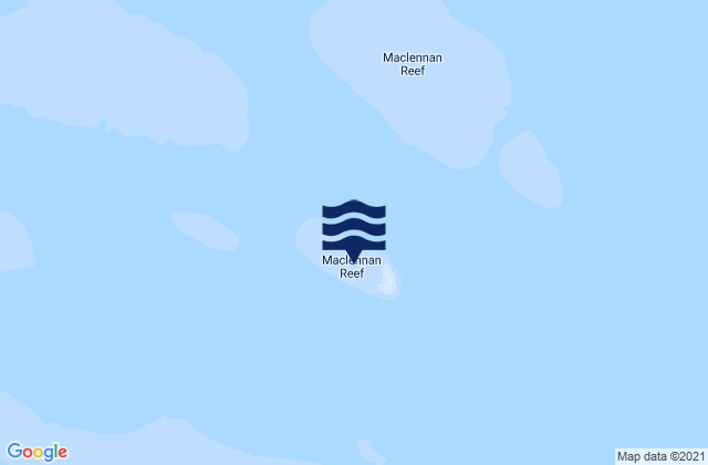 Maclennan Cay, Australiaの潮見表地図