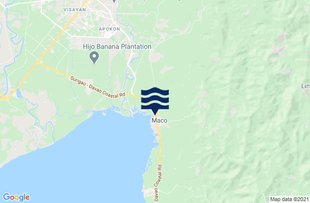 Maco, Philippinesの潮見表地図