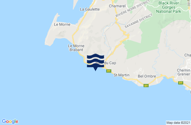 Maconde, Reunionの潮見表地図