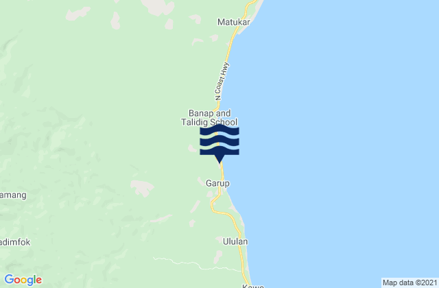 Madang Province, Papua New Guineaの潮見表地図