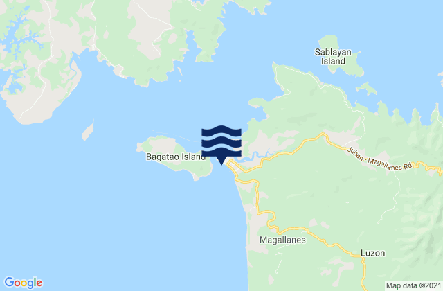 Magallanes, Philippinesの潮見表地図