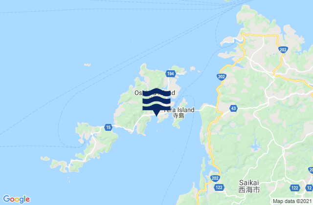 Magome, Japanの潮見表地図