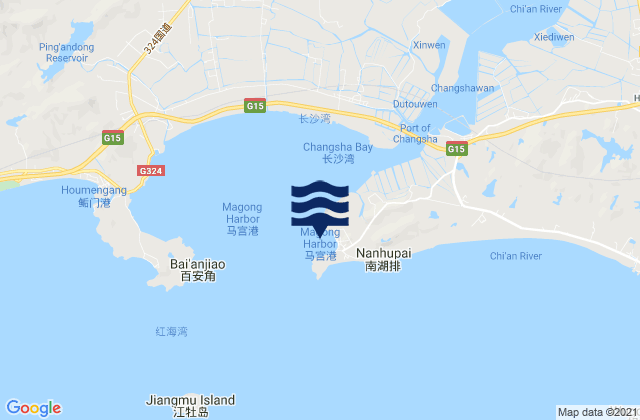 Magong, Chinaの潮見表地図