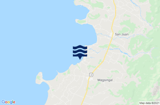 Magsingal, Philippinesの潮見表地図
