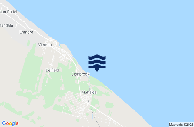 Mahaica Village, Guyanaの潮見表地図