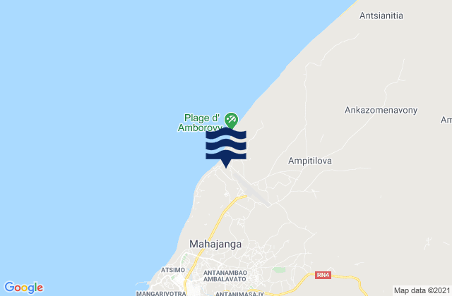 Mahajanga I, Madagascarの潮見表地図