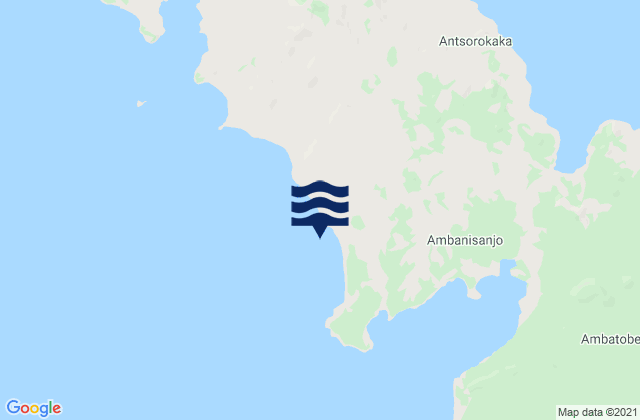 Mahalina, Madagascarの潮見表地図
