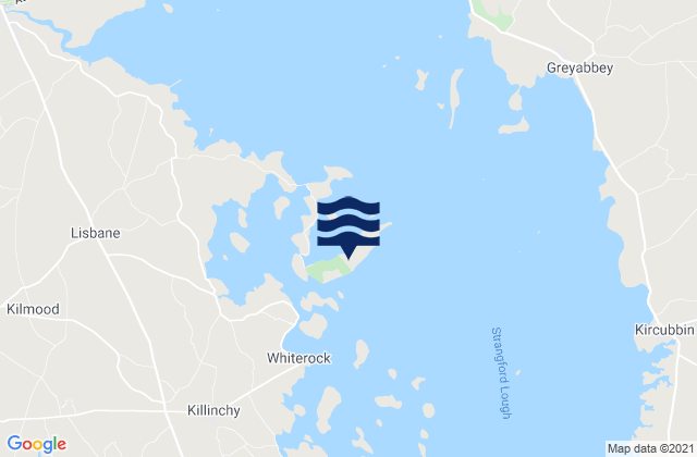 Mahee Island, United Kingdomの潮見表地図