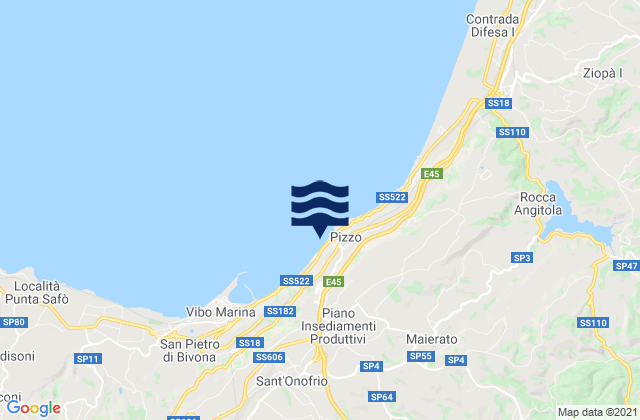 Maierato, Italyの潮見表地図