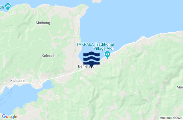 Mainang, Indonesiaの潮見表地図