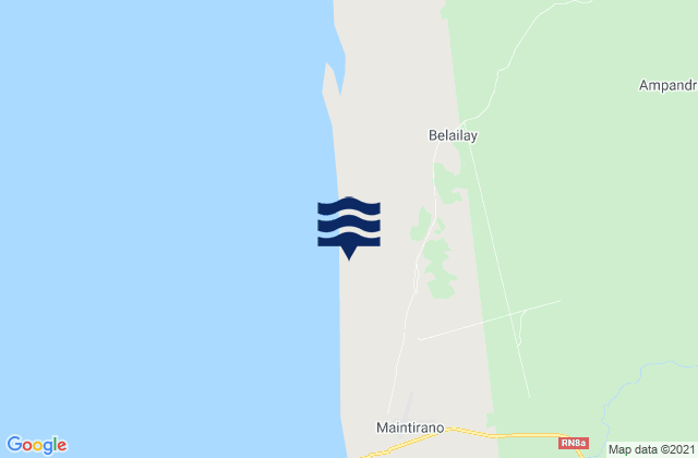 Maintirano, Madagascarの潮見表地図