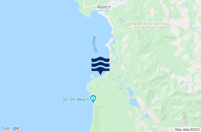 Makah Bay, United Statesの潮見表地図
