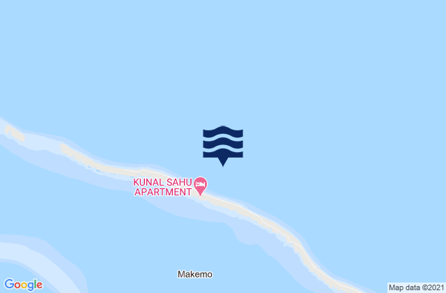 Makemo Atoll, French Polynesiaの潮見表地図