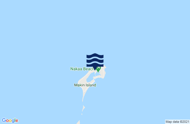 Makin, Kiribatiの潮見表地図