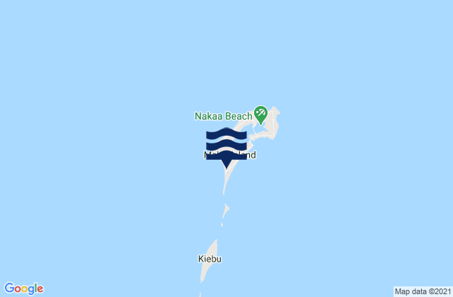 Makin Village, Kiribatiの潮見表地図