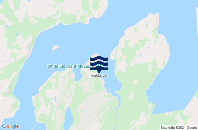 Makkovik, Canadaの潮見表地図