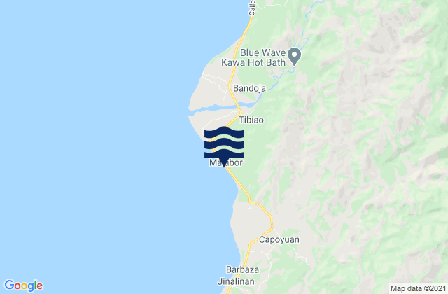 Malabor, Philippinesの潮見表地図