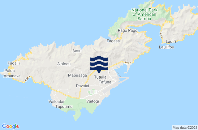 Malaeimi, American Samoaの潮見表地図