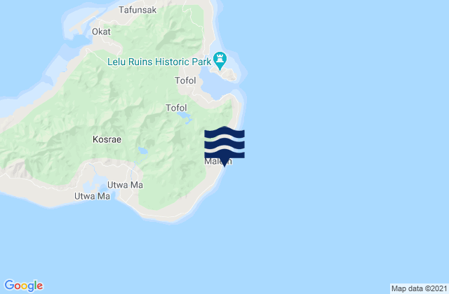 Malem, Micronesiaの潮見表地図