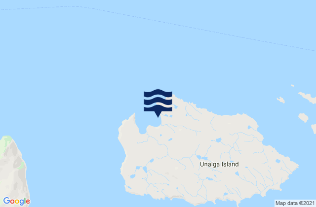 Malga Bay Unalga Island, United Statesの潮見表地図