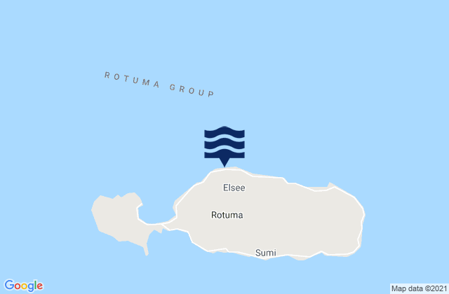 Malhaha, Fijiの潮見表地図
