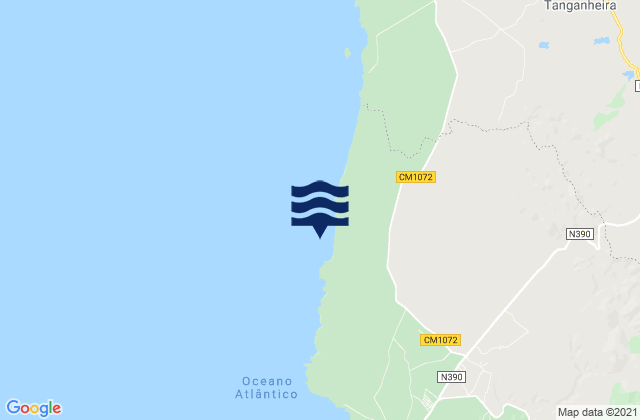 Malhao, Portugalの潮見表地図