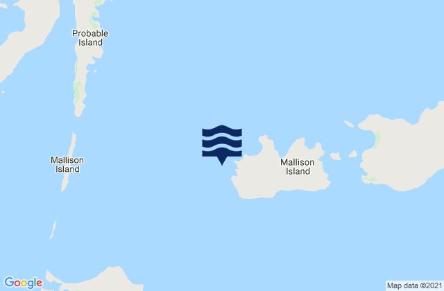 Mallison Island, Australiaの潮見表地図