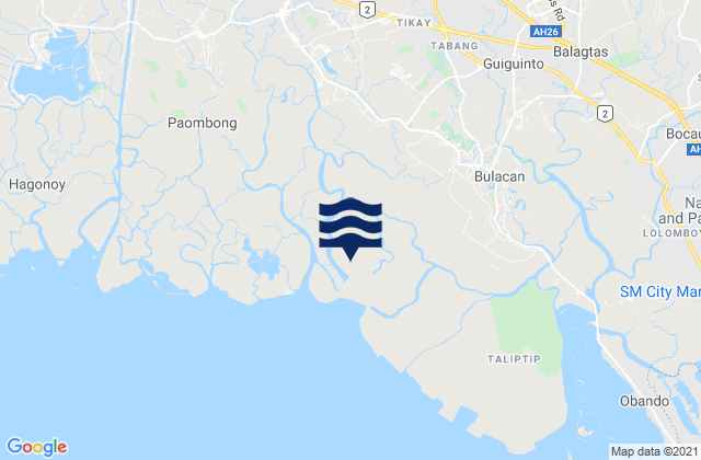 Malolos, Philippinesの潮見表地図