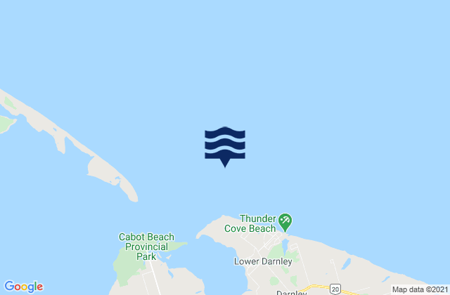 Malpeque Bay, Canadaの潮見表地図