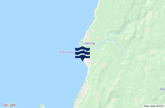 Malunda, Indonesiaの潮見表地図