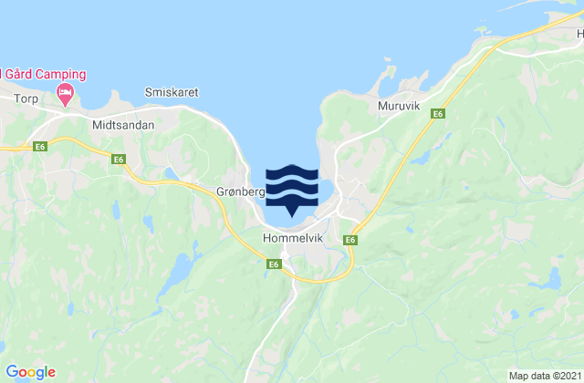 Malvik, Norwayの潮見表地図
