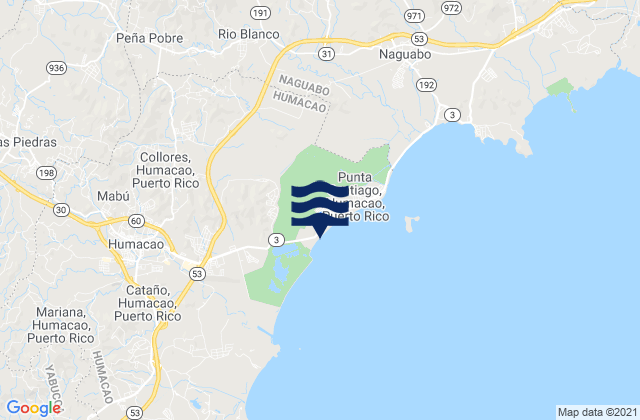 Mambiche Barrio, Puerto Ricoの潮見表地図