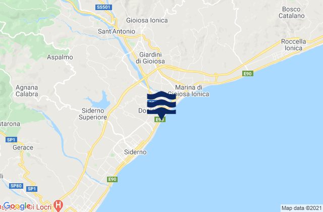 Mammola, Italyの潮見表地図
