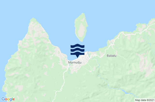 Mamuju, Indonesiaの潮見表地図