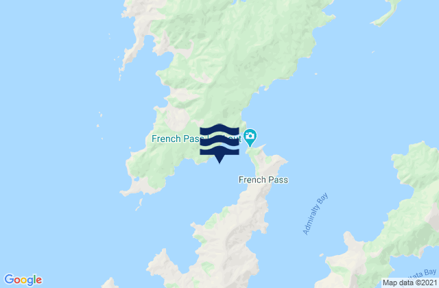Man-o-War Bay (Paharakeke), New Zealandの潮見表地図
