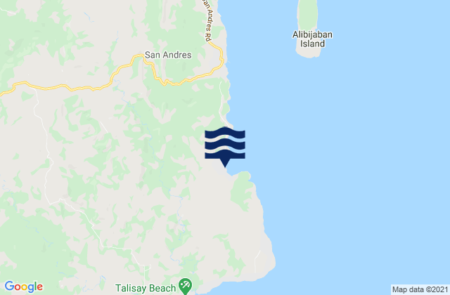 Mangero, Philippinesの潮見表地図