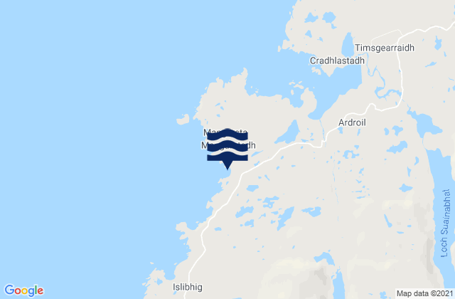Mangersta, United Kingdomの潮見表地図