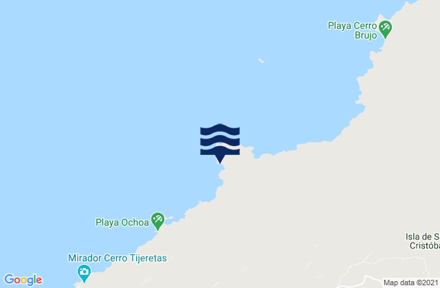 Manglecito, Ecuadorの潮見表地図