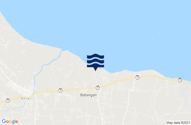 Mangonan, Indonesiaの潮見表地図