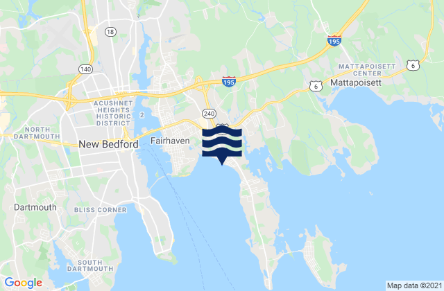 Manhattan Avenue, United Statesの潮見表地図