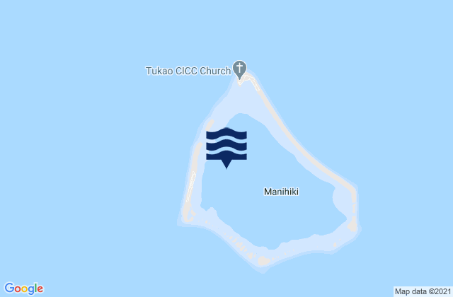 Manihiki, Kiribatiの潮見表地図