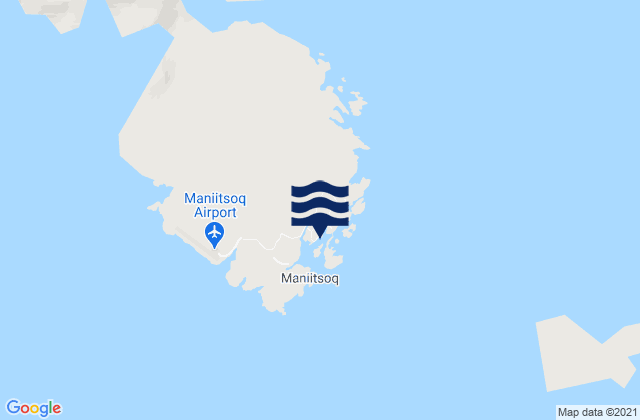 Maniitsoq, Greenlandの潮見表地図
