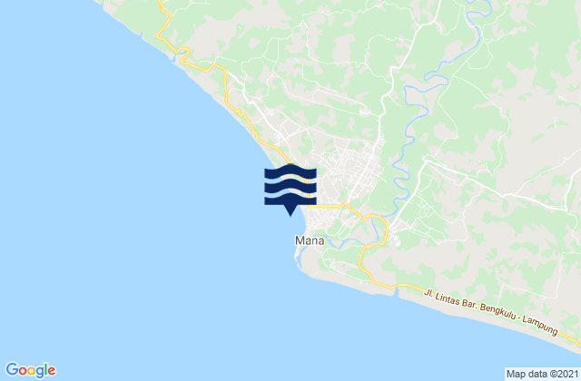 Manna, Indonesiaの潮見表地図