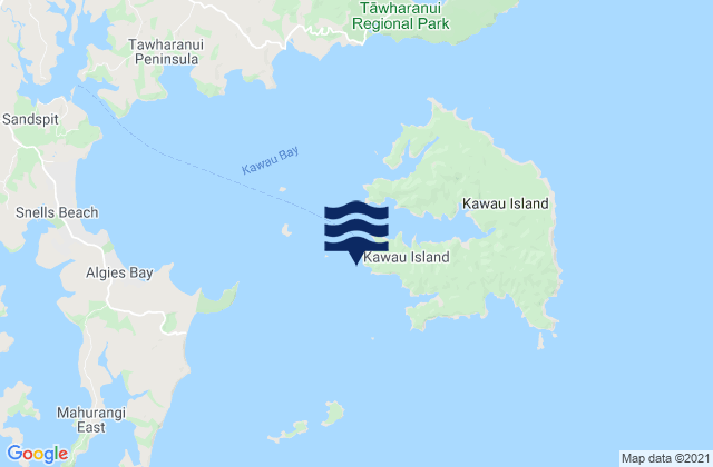 Mansion House Bay - Bon Accord Harbour, New Zealandの潮見表地図