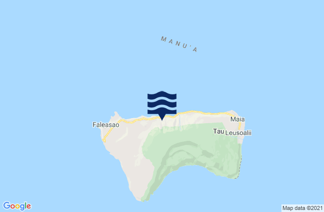 Manu'a District, American Samoaの潮見表地図