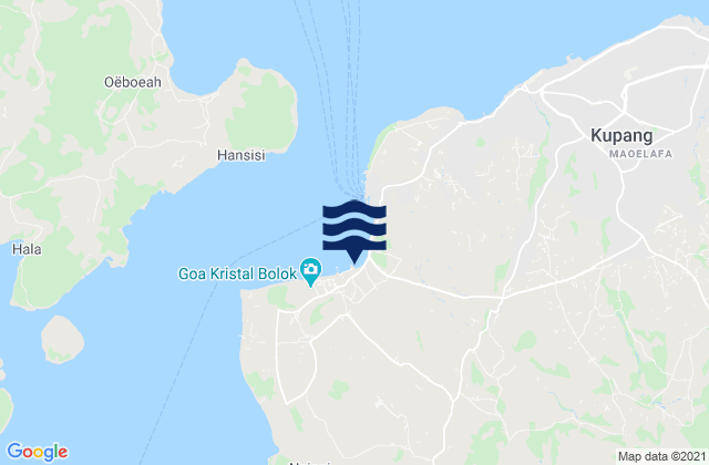 Manulai, Indonesiaの潮見表地図