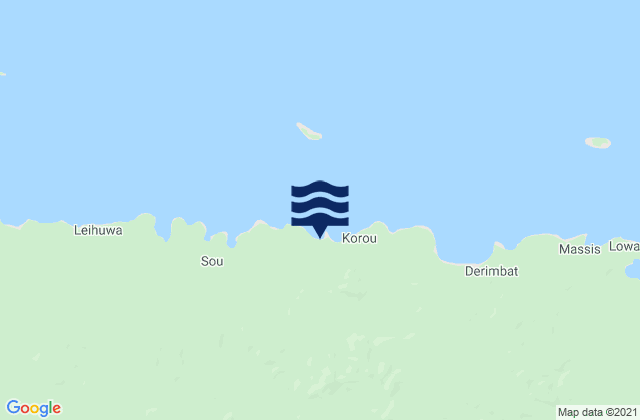 Manus Province, Papua New Guineaの潮見表地図