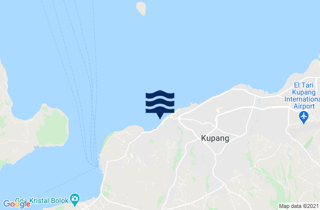 Manutapen, Indonesiaの潮見表地図