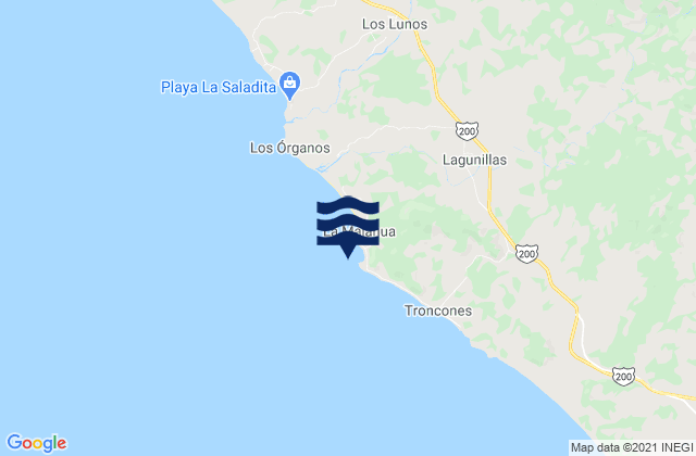 Manzanillo Bay, Mexicoの潮見表地図